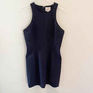 Cinq à Sept Navy Midi Dress